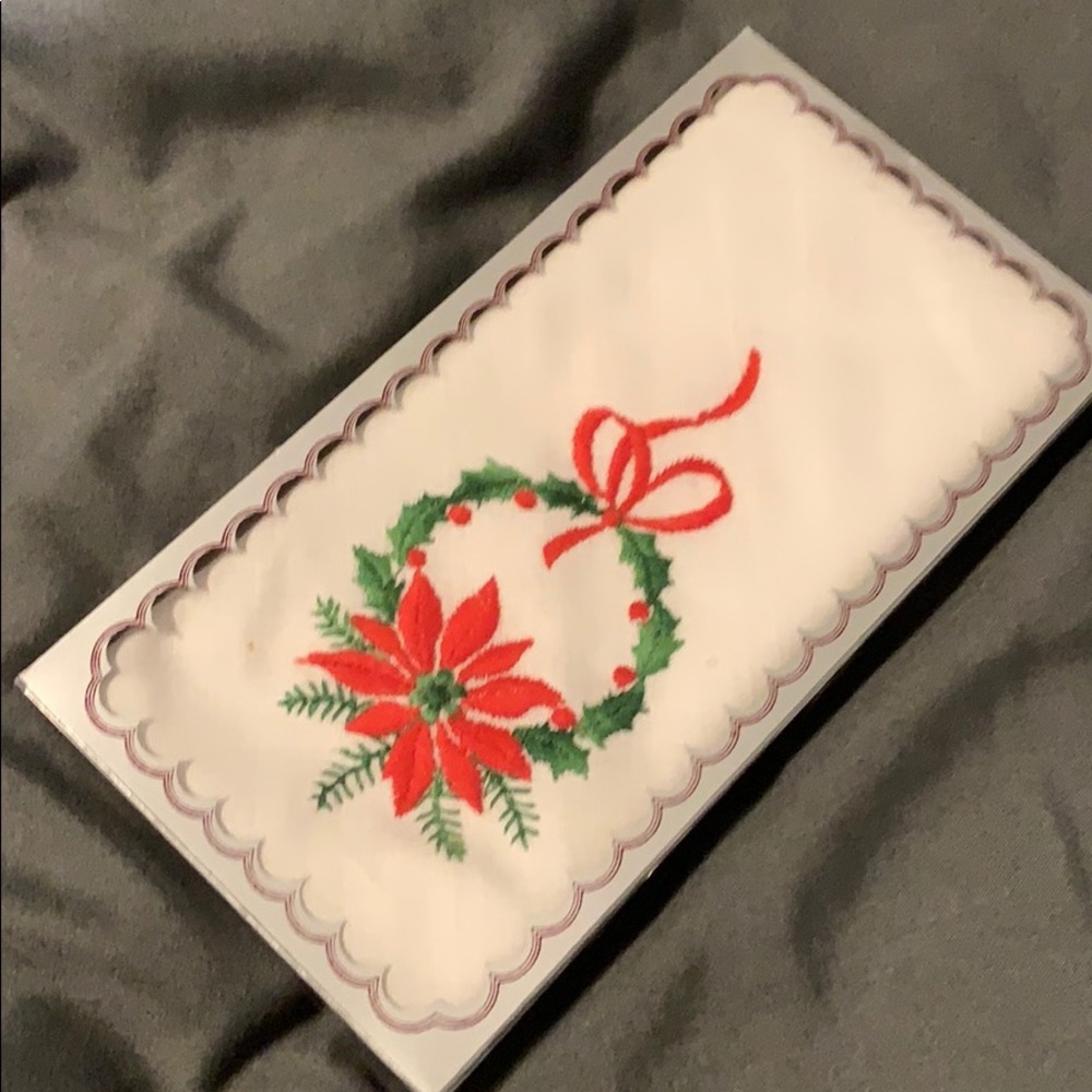 SALE 3/$15 Vintage Christmas Handkerchief